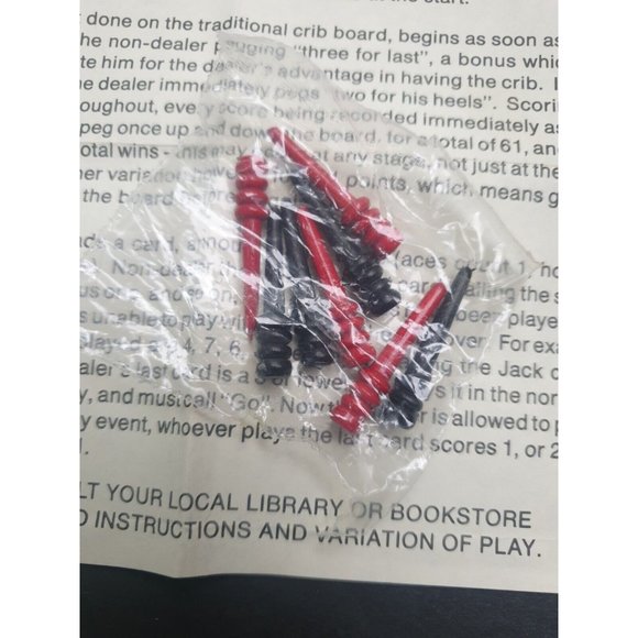 Cribbage Game Set Travel Wood Box Great American - Picture 4 of 11